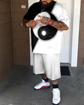 Men's Plus Size Colorblock Degory Planet Two-Piece Set